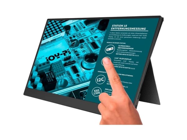 Joy-iT Joy-View 13, 33,8 cm (13.3"), 1920 x 1080 piksler, Full HD, LED, Sort