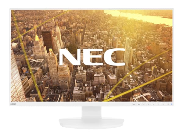 NEC MultiSync EA271F - LED-skjerm - 27" - 1920 x 1080 Full HD (1080p) - AH-IPS - 250 cd/m² - 1000:1 - 6 ms - HDMI, DVI-D, VGA, DisplayPort - høyttale Hvit