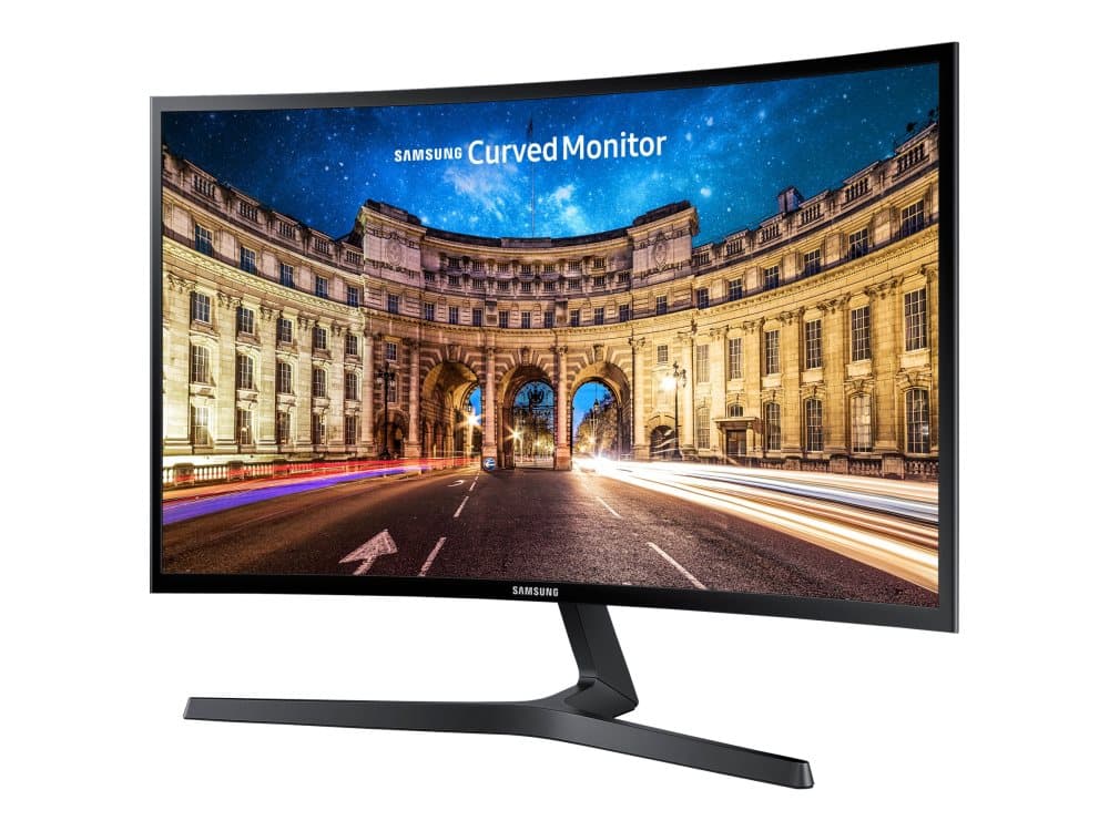 Samsung C27F398FWU - CF398 Series - LED-skärm - böjd - 27" - 1920 x 1080 Full HD (1080p) - VA - 250 cd/m² - 3000:1 - 4 ms - HDMI, DisplayPort - shiny