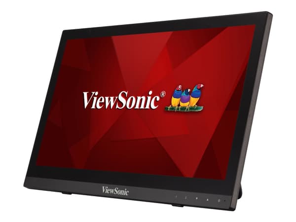 ViewSonic - LED-skärm - 16" (15.6" visbar) - pekskärm - 1366 x 768 @ 60 Hz - TN - 190 cd/m² - 500:1 - 12 ms - HDMI, VGA - högtalare Svart