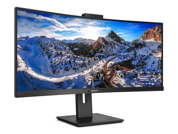Philips P-line 346P1CRH - LED-skärm - böjd - 34" - 3440 x 1440 WQHD @ 100 Hz - VA - 500 cd/m² - 3000:1 - DisplayHDR 400 - 4 ms - HDMI, DisplayPort, U