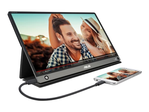 ASUS ZenScreen GO MB16AHP - LCD-skärm - 15.6" - bärbar - 1920 x 1080 Full HD (1080p) @ 60 Hz - IPS - 250 cd/m² - 700:1 - 5 ms - Micro HDMI, USB-C - h