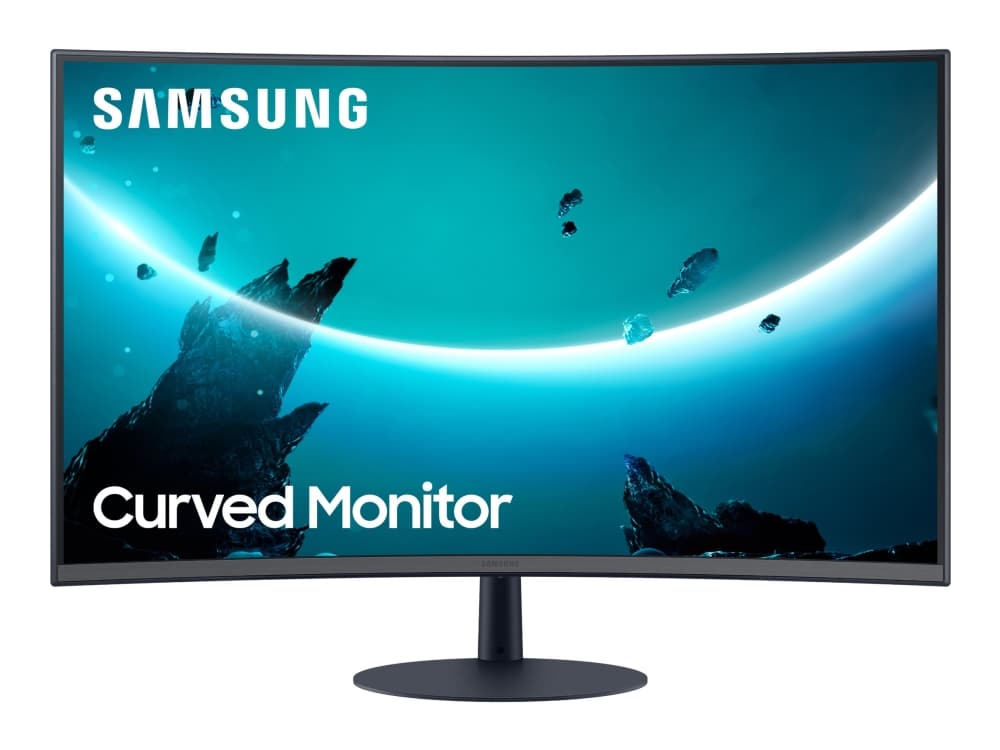 Samsung C32T550FDU - T55 Series - LED-skärm - böjd - 32" (31.5" visbar) - 1920 x 1080 Full HD (1080p) @ 75 Hz - VA - 250 cd/m² - 3000:1 - 4 ms - HDMI