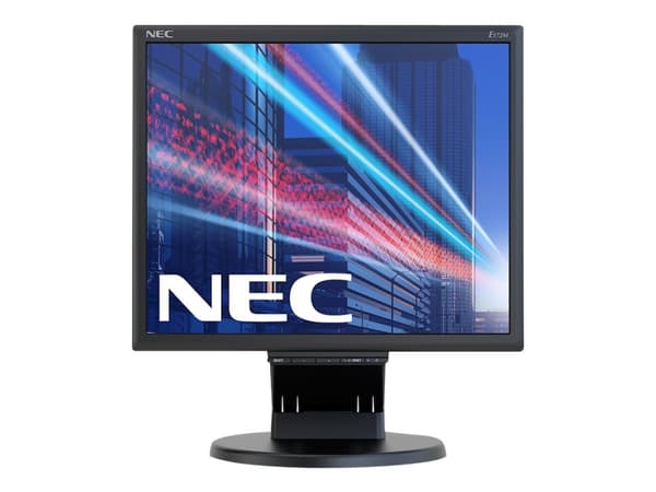 NEC MultiSync E172M - LED-skärm - 17" - 1280 x 1024 @ 60 Hz - TN - 250 cd/m² - 1000:1 - 5 ms - HDMI, VGA, DisplayPort - högtalare - svart