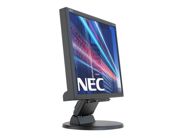 NEC MultiSync E172M - LED-skärm - 17" - 1280 x 1024 @ 60 Hz - TN - 250 cd/m² - 1000:1 - 5 ms - HDMI, VGA, DisplayPort - högtalare - svart