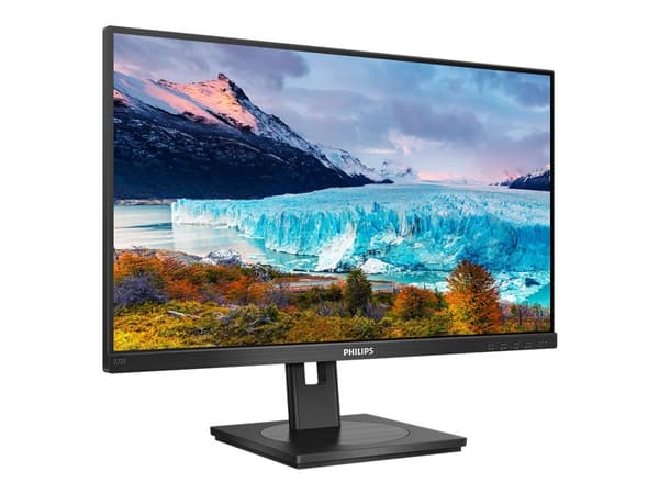 Philips S-line 272S1AE - LED-skjerm - 27" - 1920 x 1080 Full HD (1080p) @ 75 Hz - IPS - 250 cd/m² - 1000:1 - 4 ms - HDMI, DVI-D, VGA, DisplayPort - h Sort
