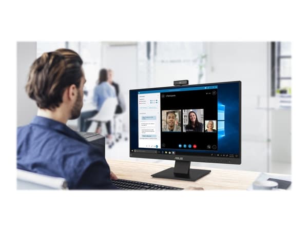 ASUS BE24EQK - LED-skärm - 23.8" - 1920 x 1080 Full HD (1080p) - IPS - 300 cd/m² - 1000:1 - 5 ms - HDMI, VGA, DisplayPort - högtalare - svart