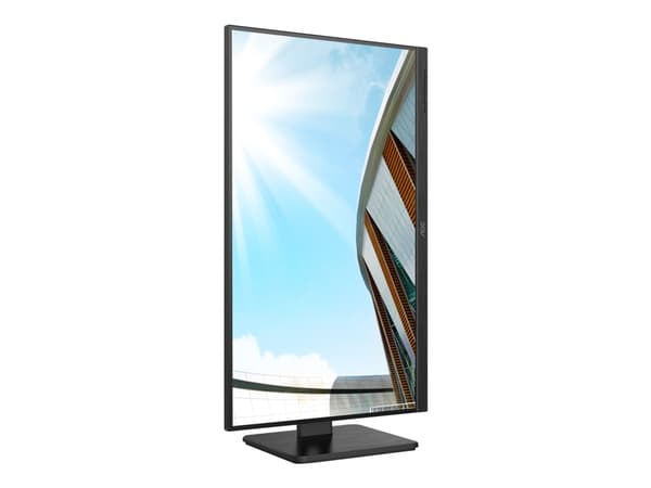 AOC 27P2Q - LED-näyttö - 27" - 1920 x 1080 Full HD (1080p) @ 75 Hz - IPS - 250 cd/m² - 1000:1 - 4 ms - HDMI, DVI, DisplayPort, VGA - kaiuttimet - mus