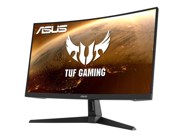 ASUS TUF Gaming VG27WQ1B - LED-skjerm - gaming - kurvet - 27" - 2560 x 1440 WQHD @ 165 Hz - VA - 250 cd/m² - 3000:1 - HDR10 - 1 ms - 2xHDMI, DisplayP Sort
