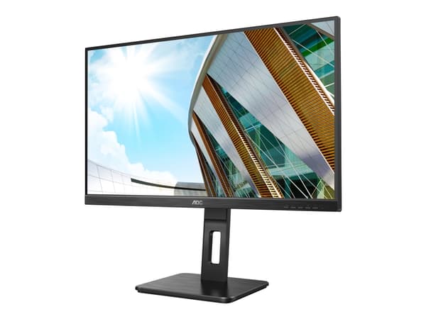 AOC U27P2 - LED-näyttö - 27" - 3840 x 2160 4K UHD (2160p) @ 60 Hz - IPS - 350 cd/m² - 1000:1 - 4 ms - HDMI, DisplayPort - kaiuttimet - mustat - musta