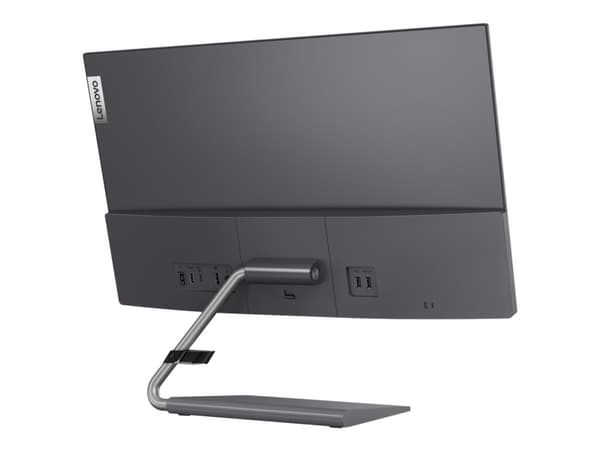 Lenovo Q24h-10 - LED-skärm - 23.8" - 2560 x 1440 QHD @ 75 Hz - IPS - 300 cd/m² - 1000:1 - 4 ms - HDMI, DisplayPort, USB-C - högtalare - varmt grå