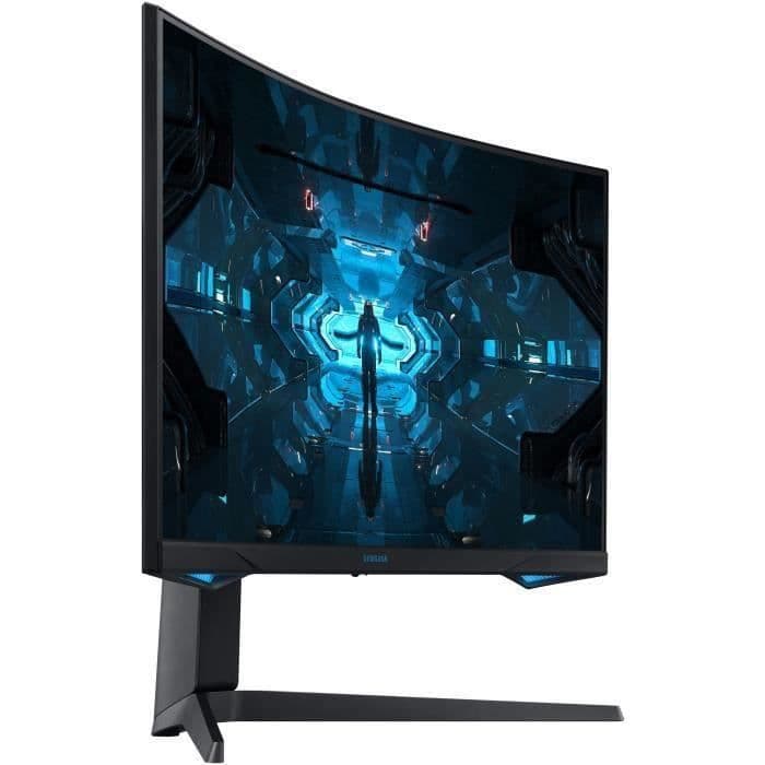 SAMSUNG ODYSSEY C32G75TQSU - 32 WQHD buet spilskærm - VA-panel - 1 ms - 240Hz - HDMI / DisplayPort - Justerbar fod - Sort