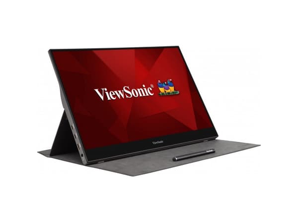 Viewsonic TD1655, 39,6 cm (15.6"), 1920 x 1080 piksler, Full HD, LED, 6,5 ms, Sort, Sølv
