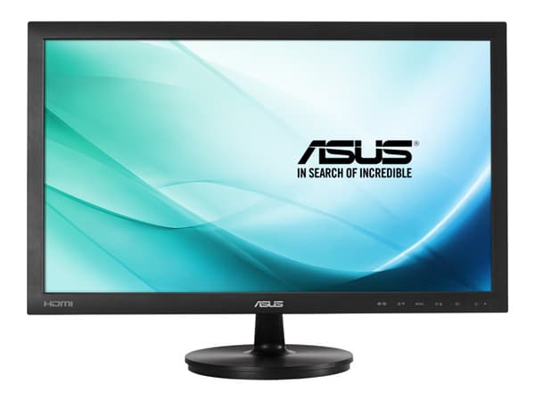 ASUS VS247HR - LED-näyttö - 23,6" - 1920 x 1080 Full HD (1080p) - 250 cd/m² - 2 ms - HDMI, DVI-D, VGA - musta - musta