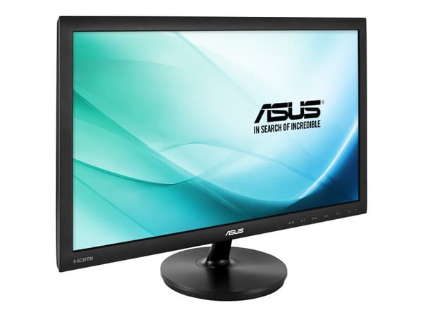 ASUS VS247HR - LED-näyttö - 23,6" - 1920 x 1080 Full HD (1080p) - 250 cd/m² - 2 ms - HDMI, DVI-D, VGA - musta - musta