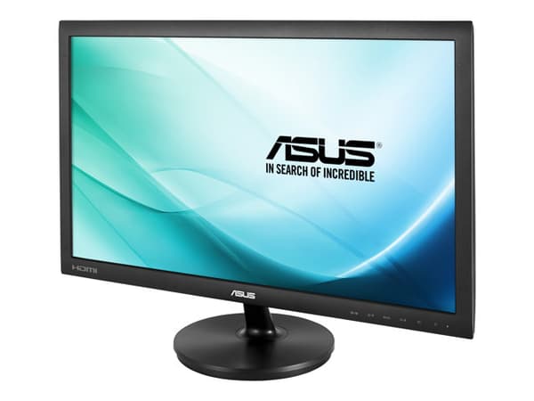 ASUS VS247HR - LED-näyttö - 23,6" - 1920 x 1080 Full HD (1080p) - 250 cd/m² - 2 ms - HDMI, DVI-D, VGA - musta - musta musta