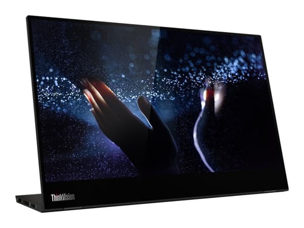 Lenovo ThinkVision M14t - LED-skjerm - 14" - portabel - berøringsskjerm - 1920 x 1080 Full HD (1080p) @ 60 Hz - 300 cd/m² - 700:1 - 6 ms - 2xUSB-C -