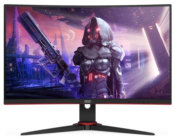 AOC G2 C24G2AE/BK, 59,9 cm (23.6"), 1920 x 1080 piksler, Full HD, LED, 1 ms, Sort, Rød