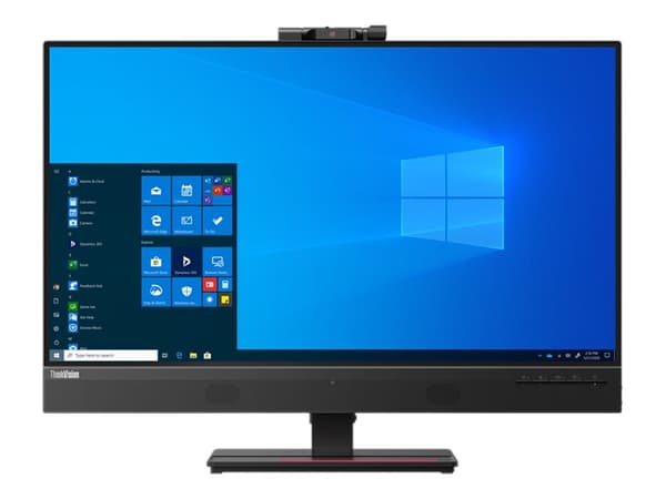 Lenovo ThinkVision T27hv-20 - LED-näyttö - 27" - 2560 x 1440 QHD @ 60 Hz - IPS - 350 cd/m² - 1000:1 - 4 ms - HDMI, DisplayPort, USB-C - kaiuttimet -