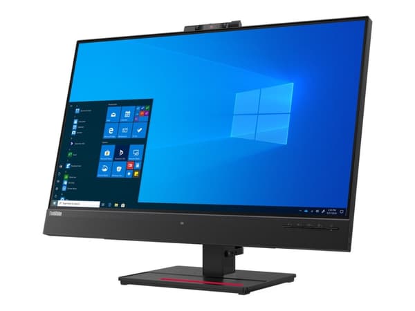 Lenovo ThinkVision T27hv-20 - LED-näyttö - 27" - 2560 x 1440 QHD @ 60 Hz - IPS - 350 cd/m² - 1000:1 - 4 ms - HDMI, DisplayPort, USB-C - kaiuttimet - musta