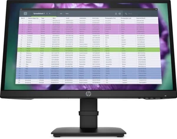 HP P22 G4 - P-Series - LED-skjerm - 21.5" - 1920 x 1080 Full HD (1080p) @ 60 Hz - IPS - 250 cd/m² - 1000:1 - 5 ms - HDMI, VGA, DisplayPort - svart Sort