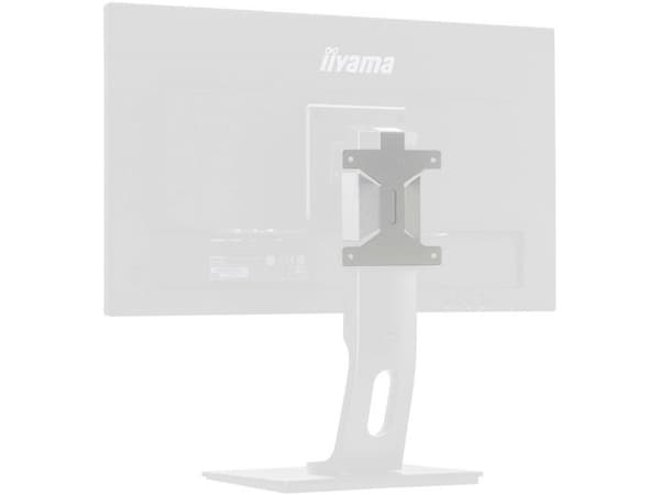 Iiyama - Komponenter for montering (VESA monteringsbrakett) - for mini PC - svart - monteringsgrensesnitt: 100 x 100 mm - skjerm