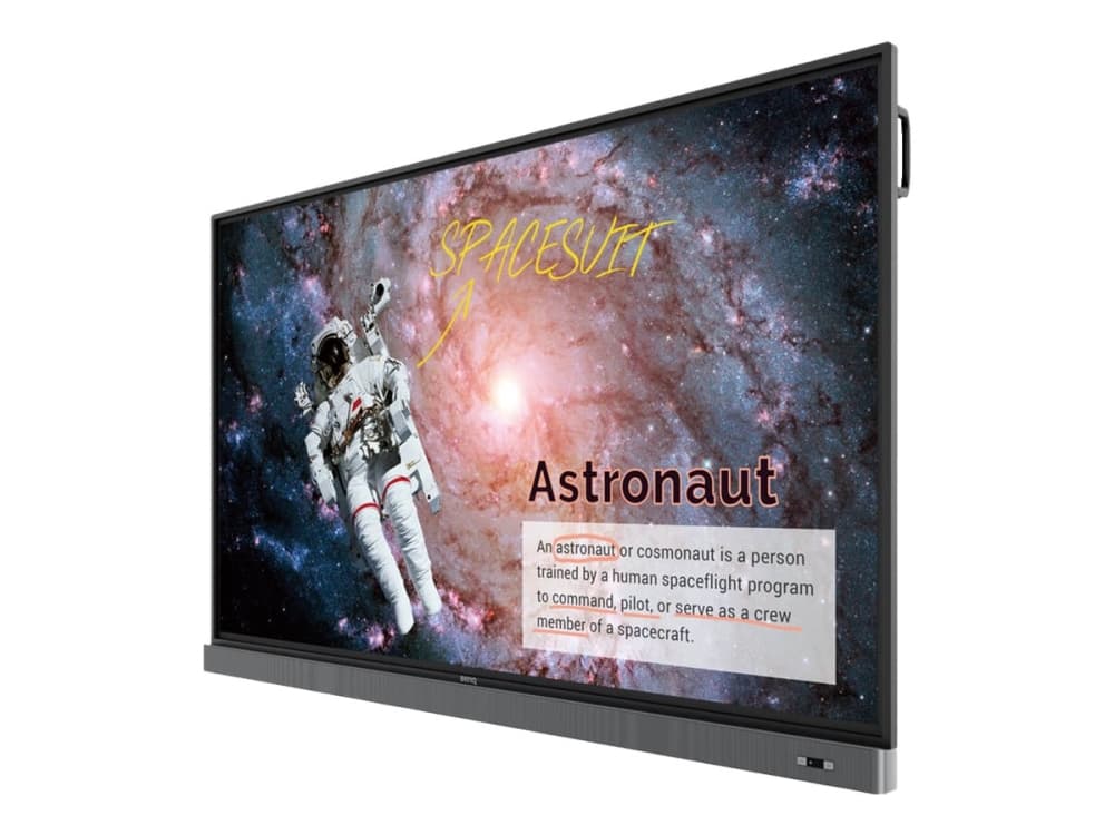 BenQ RM8602K - 86" Diagonalklasse LED-skjerm - interaktiv - med innebygd interaktiv tusjtavle, berøringsskjerm (flerberørings) - 4K UHD (2160p) 3840