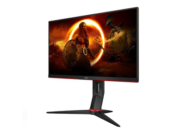 AOC Gaming 24G2ZU/BK - LED-skjerm - gaming - 23.8" - 1920 x 1080 Full HD (1080p) @ 240 Hz - IPS - 350 cd/m² - 1000:1 - 0.5 ms - 2xHDMI, DisplayPort -