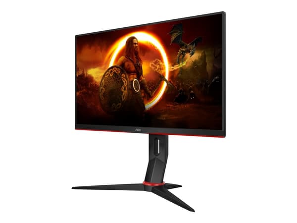AOC Gaming 24G2ZU/BK - LED-skjerm - gaming - 23.8" - 1920 x 1080 Full HD (1080p) @ 240 Hz - IPS - 350 cd/m² - 1000:1 - 0.5 ms - 2xHDMI, DisplayPort -