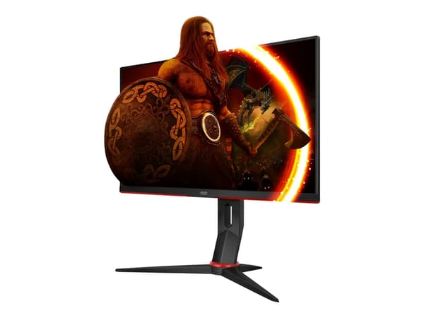 AOC Gaming 24G2ZU/BK - LED-skjerm - gaming - 23.8" - 1920 x 1080 Full HD (1080p) @ 240 Hz - IPS - 350 cd/m² - 1000:1 - 0.5 ms - 2xHDMI, DisplayPort -