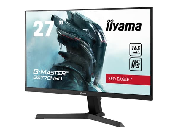 iiyama G-MASTER Red Eagle G2770HSU-B1 - LED-näyttö - 27" - 1920 x 1080 Full HD (1080p) @ 165 Hz - Fast IPS - 250 cd/m² - 1100:1 - 0,8 ms - HDMI, Disp musta