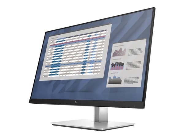 HP E27 G4 - E-serien - LED-skärm - 27" - 1920 x 1080 Full HD (1080p) @ 60 Hz - IPS - 250 cd/m² - 1000:1 - 5 ms - HDMI, VGA, DisplayPort - svart