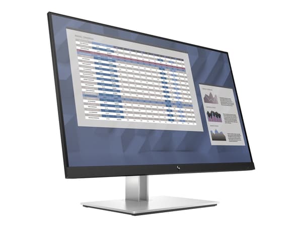 HP E27 G4 - E-serien - LED-skärm - 27" - 1920 x 1080 Full HD (1080p) @ 60 Hz - IPS - 250 cd/m² - 1000:1 - 5 ms - HDMI, VGA, DisplayPort - svart