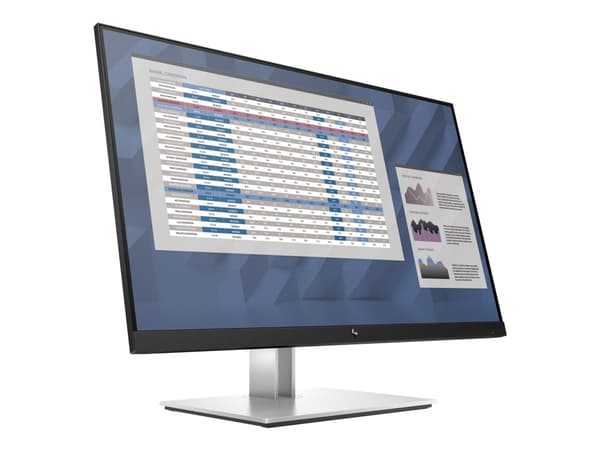 HP E27q G4 - E-Series - LED-skærm - 27" - 2560 x 1440 QHD @ 60 Hz - IPS - 250 cd/m² - 1000:1 - 5 ms - HDMI, VGA, DisplayPort - sort - utan skærmkabel