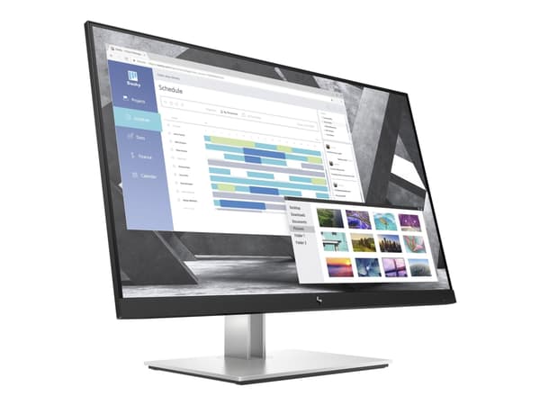 HP E27q G4 - E-Series - LED-skærm - 27" - 2560 x 1440 QHD @ 60 Hz - IPS - 250 cd/m² - 1000:1 - 5 ms - HDMI, VGA, DisplayPort - sort - utan skærmkabel