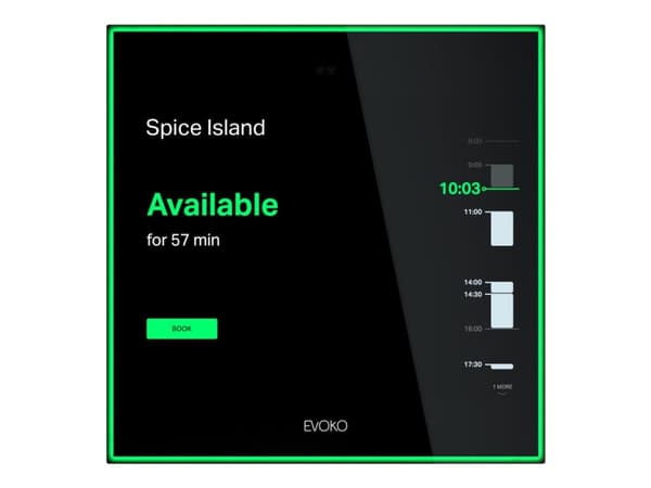 Evoko Naso - Huonemanageri - langaton, langallinen - 802.11a/b/g/n/ac, NFC, Mifare, Bluetooth 4.2 LE, DESFire