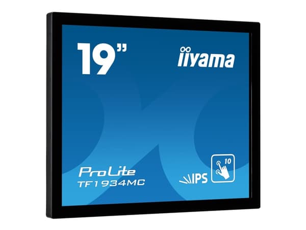 iiyama ProLite TF1934MC-B7X - LED-näyttö - 19" - avoin kehys - kosketusnäyttö - 1280 x 1024 - IPS - 350 cd/m² - 1000:1 - 14 ms - HDMI, VGA, DisplayPo