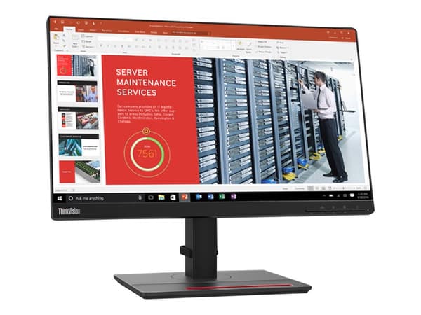 Lenovo ThinkVision T22i-20, 54,6 cm (21.5"), 1920 x 1080 pikseliä, Full HD, LED, 6 ms, Musta
