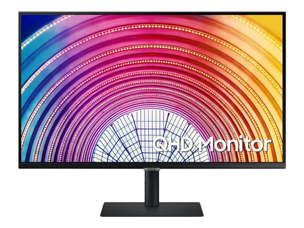 Samsung S32A600NWU - S60A Series - LED-skärm - 32" - 2560 x 1440 QHD @ 75 Hz - VA - 300 cd/m² - 3000:1 - HDR10 - 5 ms - HDMI, DisplayPort - svart