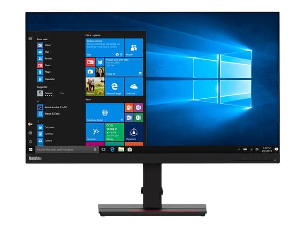 Lenovo ThinkVision T27h-2L - LED-skjerm - 27" - 2560 x 1440 QHD @ 60 Hz - IPS - 350 cd/m² - 1000:1 - 4 ms - HDMI, DisplayPort, USB-C - ravnsort - Cam