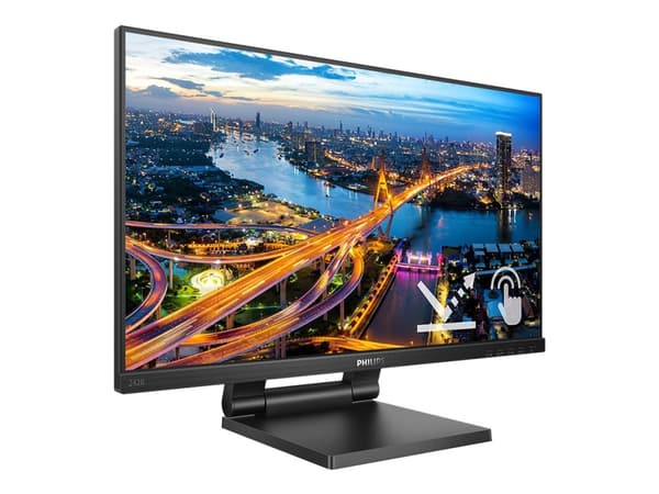 Philips 242B1TC - LED-skärm - 24" (23.8" visbar) - pekskärm - 1920 x 1080 Full HD (1080p) @ 75 Hz - IPS - 250 cd/m² - 1000:1 - 4 ms - HDMI, VGA, Disp