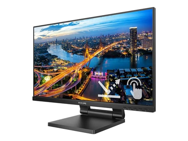 Philips 242B1TC - LED-skärm - 24" (23.8" visbar) - pekskärm - 1920 x 1080 Full HD (1080p) @ 75 Hz - IPS - 250 cd/m² - 1000:1 - 4 ms - HDMI, VGA, Disp