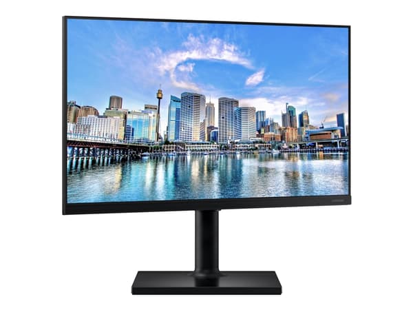 Samsung F24T450FQR - T45F Series - LED-skärm - 24" - 1920 x 1080 Full HD (1080p) @ 75 Hz - IPS - 250 cd/m² - 1000:1 - 5 ms - 2xHDMI, DisplayPort - sv Svart