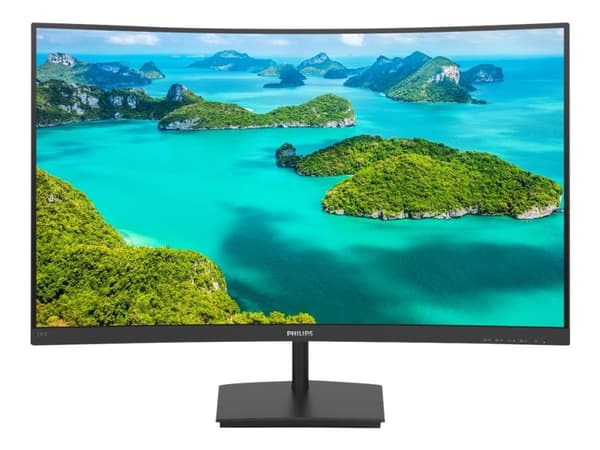 Philips E-line 241E1SC - LED-skärm - böjd - 24" (23.6" visbar) - 1920 x 1080 Full HD (1080p) @ 75 Hz - VA - 240 cd/m² - 3000:1 - 4 ms - HDMI, VGA - s