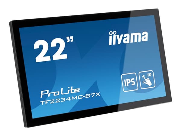 iiyama ProLite TF2234MC-B7X - LED-skärm - 22" (21.5" visbar) - öppen ram - pekskärm - 1920 x 1080 Full HD (1080p) @ 60 Hz - IPS - 350 cd/m² - 1000:1