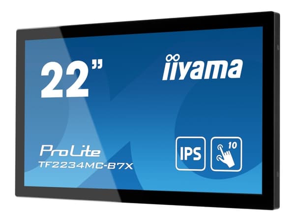 iiyama ProLite TF2234MC-B7X - LED-skärm - 22" (21.5" visbar) - öppen ram - pekskärm - 1920 x 1080 Full HD (1080p) @ 60 Hz - IPS - 350 cd/m² - 1000:1
