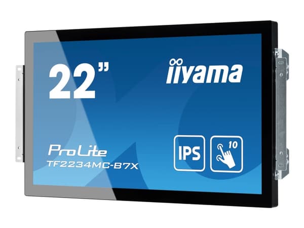 iiyama ProLite TF2234MC-B7X - LED-skärm - 22" (21.5" visbar) - öppen ram - pekskärm - 1920 x 1080 Full HD (1080p) @ 60 Hz - IPS - 350 cd/m² - 1000:1 Svart