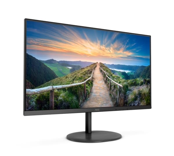 AOC V4 Q24V4EA, 60,5 cm (23.8"), 2560 x 1440 piksler, 2K Ultra HD, LED, 4 ms, Sort