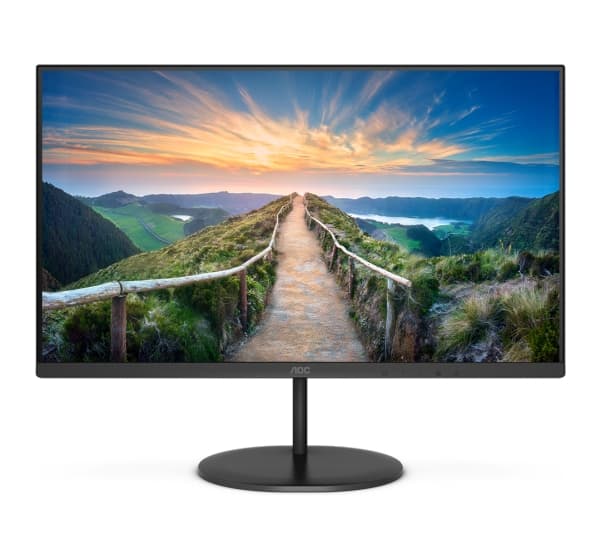 AOC V4 Q24V4EA, 60,5 cm (23.8"), 2560 x 1440 piksler, 2K Ultra HD, LED, 4 ms, Sort
