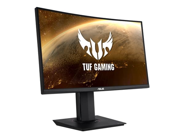 ASUS TUF Gaming VG24VQR - LED-skärm - spel - böjd - 23.6" - 1920 x 1080 Full HD (1080p) @ 165 Hz - VA - 350 cd/m² - 3000:1 - 1 ms - 2xHDMI, DisplayPo Svart